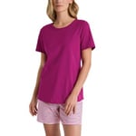 Calida Marine Dreams Short Pyjamas Rosa Mönstrad bomull X-Small Dam