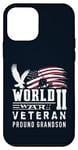 iPhone 12 mini World War II 2 Veteran Proud Grandson Service Eagle Flag Case