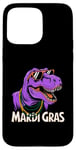 Coque pour iPhone 15 Pro Max Mardi Grawr Costume de dinosaure T-Rex pour enfant