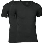 JBS 2P Bamboo T-shirt V-Neck Svart Large Herr