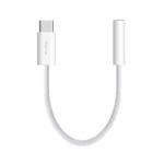 Puro Flettet Adapter USB-C til 3,5 mm Jack - 15 cm - Hvit