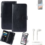 CASE FOR Samsung Galaxy XCover6 Pro FAUX LEATHER + EARPHONES PROTECTION WALLET B