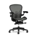 Herman Miller Aeron (PostureFit SL), Large, armstöd läder