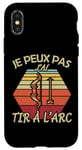 Coque pour iPhone X/XS Tir à l'arc archer Arc l'archerie tireur humour 2025