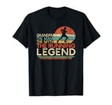 Mens Vintage Running Grandpa Man Myth Legend Marathon Runner Gift T-Shirt