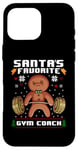 iPhone 16 Pro Max Santas Favorite Gym Coach Gingerbread Man Workout Christmas Case