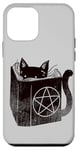 Coque pour iPhone 12 mini SataniCat Pentagramme Chat Satan Demon Necronomicon Lover