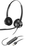 POLY EncorePro 310 Monaural USB-A Headset TAA Kabel Huvudband Kontor/callcenter USB Type-A Svart