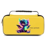 Etui pochette Switch lite jaune dragon fluo 2 personnalisee