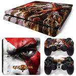 Kit De Autocollants Skin Decal Pour Console De Jeu Ps4 Slim Corps Complet Dieu De La Guerre, T1tn-Ps4slim-0167