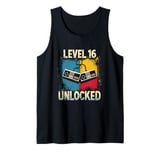 Level 16 UNLOCKED Retro Gaming Vintage Level 16 Tank Top