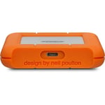 LaCie Rugged SECURE STFR2000403 Bärbar hårddisk - Extern - 2 TB - USB 3.1 Typ C - 2 års garanti