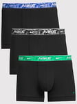 Nike 3Pk Trunk Boxers- Black/Multi Waistband