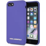 Genuine Karl Lagerfeld  Karl Silicone Impact Case for iPhone XS Max in Purple