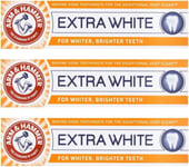 Arm & Hammer Extra White Baking Soda Toothpaste 125g - Pack of 3