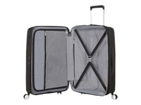 American Tourister Sounbox Spinner Expandable (4 Hjul) 77Cm, Resväska, Hårt Skal, Svart, Bass Black, Large, Polypropylen (Pp)