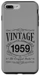 Coque pour iPhone 7 Plus/8 Plus Anniversaire 65 Vintage Original Parts 1959 Née