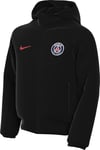 Nike PSG Top PSG B NSW Tech FLC Fz Gx, Black/University Red, FQ3511-010, XS