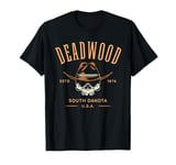 Deadwood South Dakota USA Skull Design T-Shirt