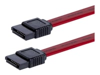 Startech.Com 12In Sata Serial Ata Cable - Sata Cable - Serial Ata 150/300 - Sata (F) To Sata (F) - 1 Ft - Red - Sata12 - Sata-Kabel - Serial Ata 150/300 - Sata (Hona) Till Sata (Hona) - 30.5 Cm - Röd - För P/N: 10P6g-Pcie-Sata-Card, 2P6g-Pcie-Sata-C