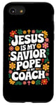 iPhone SE (2020) / 7 / 8 Jesus Is My Savior Pope Is My Coach Christian Faith Case