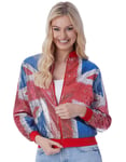 Union Jack - Sequin Bomber Jakke til Dame