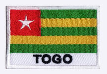 Ecusson patch patche drapeau pays TOGO 70 x 45 mm pays monde coudre