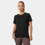 Helly Hansen Dame Teknisk Trail Ss Ultralett T-skjorte Svart XL