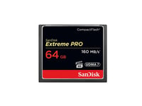 Sandisk Minneskort Compact Flash 64GB UDMA 7 Extreme Pro 160MB/s