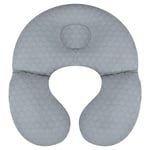 KAKIBLIN Baby Travel Pillow,Upgraded Baby Neck Pillows for Car Seat,Baby Support Pillow,Infant Neck Pillow for Toddler Head and Neck,Newborn Head Support for Car Seat,Pushchair (Grey)