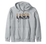 Laser Queen Hair Removal Aesthetician Laser Tech Zip Hoodie