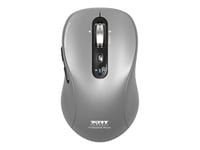 PORT Connect Professional EXPERT - Souris - rechargeable - optique - 6 boutons - sans fil - 2.4 GHz, Bluetooth - récepteur sans fil USB