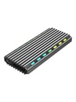 Gembird EE2280-U3C-03 - tallennuskotelo - M.2-kortti (PCIe NVMe & SATA) - USB 3.1 (Gen 2)