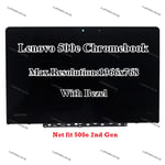 Lenovo 500e Chromebook HD LCD Screen Touch Panel Digitizer Assembly with Bezel