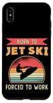 iPhone XS Max Born To Jet Ski Rider Water Sports Retro Jetski Jet Skiing Case