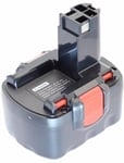 Kompatibelt med BOSCH GSR12-1, 12V, 2000 mAh