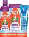 Aussie Strength And Length Shampoo And Conditioner Set, Hydrates And Strengthens