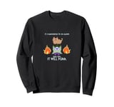 It's Dangerous Alone Take This It Will Purr Cat Retro Gamer Sweatshirt