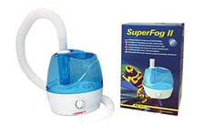 Lucky Reptile Super Fog II - Humidificateur avec réservoir d'eau de 2,1 L - brumisateur avec capacité de nébulisation de 300 ML/h - Silencieux & réglable - Accessoire pour Terrarium