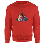 Star Wars Mistletoe Kiss Red Christmas Jumper - M