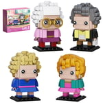 MOC 4 in 1 The Golden Girls Action Figure Building Blocks Gifts for TV Show Fans