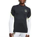 Nike ATM M NK Dry Strk DRIL Top CL T-Shirt à Manches Longues Homme, Black/Wolf Grey/(Volt) (no sponsor-3rd), FR : XL (Taille Fabricant : XL)