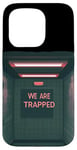 Coque pour iPhone 15 Pro Costume amusant « We are Trapped Speech »