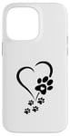 iPhone 14 Pro Max Dog Paw Heart Baby Dogs - Dog Paw Print Dog Paws Hearts Case