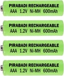 LOT 4 Piles Rechargeable pour TÉLÉPHONE sans Fil 600mAh AAA LR03 LR3 R03 R3 H03 H3 NI-MH NI-MH 1.2V Faible Auto-DÉCHARGE Excellente Performance IDÉAL pour Les TÉLÉPHONE sans Fil