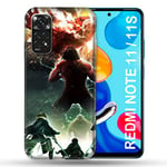 Coque pour Xiaomi Redmi Note 11 / 11S Manga Attaque Titans Combat