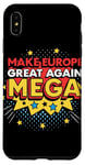 Coque pour iPhone XS Max Pro EU - Make Europe Great Again - Bolt Comic - Retro Mega