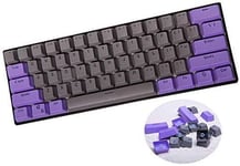 Keycaps,61 Keycaps Backlight PBT Keycap pour GH60 /RK61 /ALT62 /Annie/Keyboard Poker Keys(Le Clavier n'est Pas à Vendre)(Q1620)