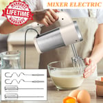 1800W Electric Hand Mixer Food Whisk 5 Speeds Turbo Egg Beater Cake Baking