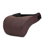 OooyaA Oreiller Au Cou Adapté À La Plupart des Voitures | Coussin De Support De Voiture À Fibres d'homme | Accessoires D'intérieur De La Voiture | Facile À Installer 454955-454958 (Warna : Coffee)